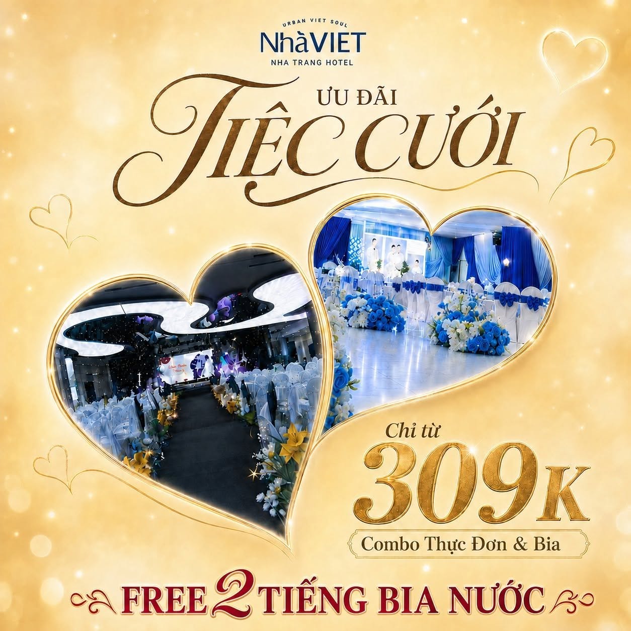 Ưu đãi tiệc cưới Nhà VIET